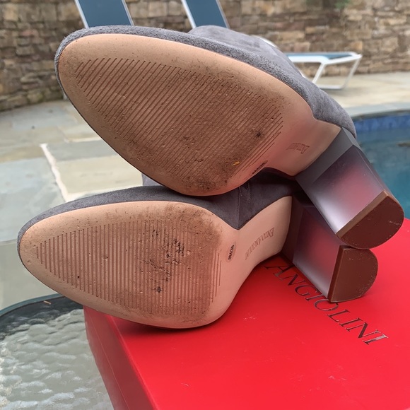 Worn once Enzo Angiolini Gray Suede Boots size 8M - Picture 4 of 12